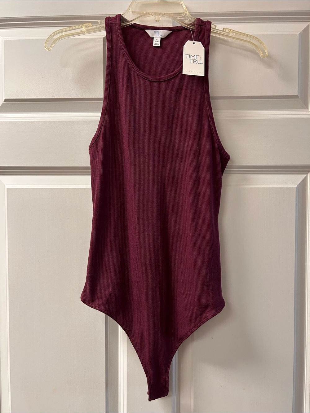 NWT Time & Tru Ribbed Bodysuit- S